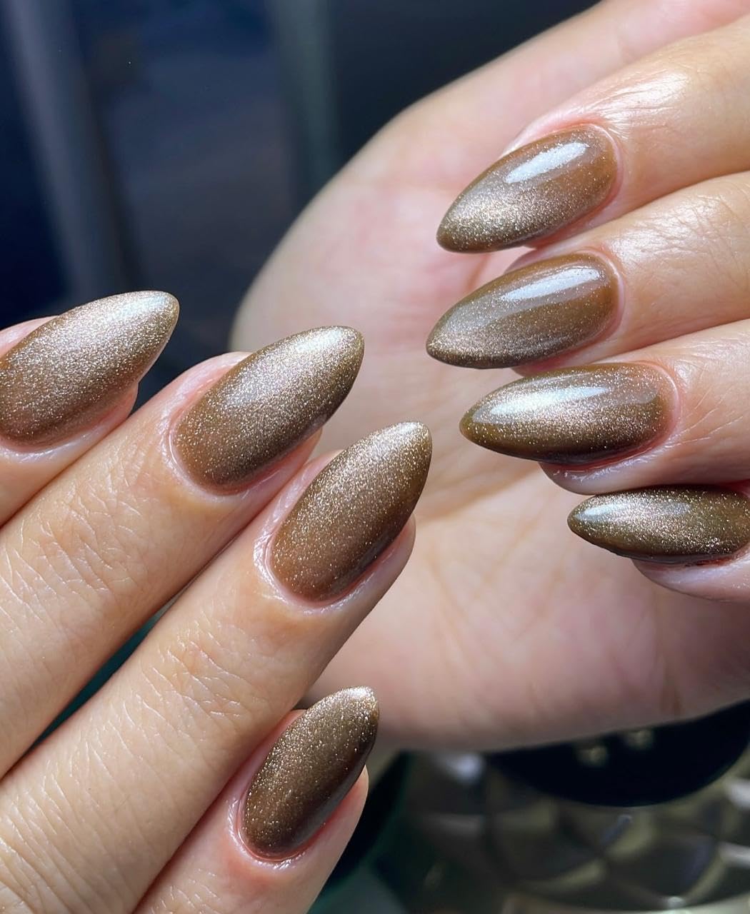 Chocolate Diamond press-on nails by Happy Fingers
